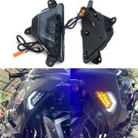 ราคา Motorcycle Front LED Turn Signals Light Signal Lamp For KAWASAKI NINJA 250/300/400/650/1000 ZX-6R N (43026904691)