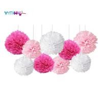 ราคา กระดาษทิชชู่ผสมปอมปอมส์ สีชมพู สำหรับตกแต่งงานแต่งงาน (40275519417)