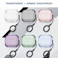ราคา เคสป้องกันหูฟัง For Airpods 1/2 Airpods Pro 2 Airpods 3 2021 Airpods 4 เปลือกหูฟังแบบนุ่มแยกส่วน โปร่งใสสูง (41553292094)