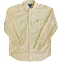 ราคา เสื้อเชิ๊ต Ralph Lauren สีเหลืองอ่อน ผ้า Oxford (524012115)