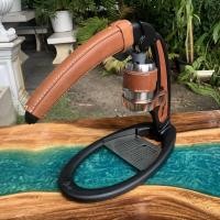 ราคา ขายแยกชิ้น เครื่องหนัง On Time craft ชุดหนัง Flair pro2 เคสหนังแท้ เย็บมือ handcraft espresso coffee (26600558793)