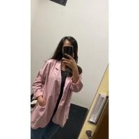 ราคา (เน็ตต์) Preloved Oversize Blazer สีชมพู / Lilac Blazer / Casual Blazer / NK Signature Blazer (16148730225)