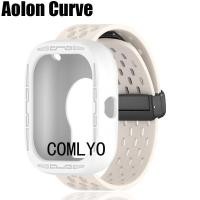 ราคา สําหรับ Aolon Curve Smart Watch Case Strap Silicone Band Soft Cover Protective Bumper ฟิล์มกันรอยหน้าจอ (29358407163)