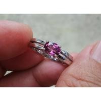 ราคา PY Beauty++ร้านนี้ขายแต่ของแท้ค่ะ++แหวนเงิน 925 Sterling silver ฝังพลอยทัวมาลีนชมพู (Natural Pink Tourmaline) 1.00 กะรัต (6933601880)