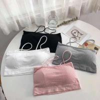 ราคา MSX เสื้อชั้นในผู้หญิง รุ่น B-009 บราแบบสวม สายเดี่ยว ไร้โครง ใส่ทับในได้ หลากสี สินค้าพร้อมส่ง (5809615383)