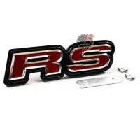 ราคา โลโก้ ติดกระจังหน้า Logo RS Racing อาร์เอส ติดกระจังหน้ารถ สีแดง ขอบเงิน พื้นดำ ติดท้ายรถ ติดกระจังหน้ารถยนต์ แต่งรถซิ่ง (13514345338)