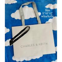 ราคา ถุงกระดาษ Charles & Keith แท้% จาก Shop พร้อมริบบิ้น ขนาดตามภาพ (45700440339)