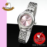 ราคา AMERICA EAGLE นาฬิกาข้อมือผู้หญิง สายสแตนเลส รุ่น AE101L - Silver/Pink (2283001764)