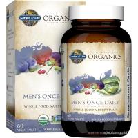ราคา Garden of Life Once Daily Whole Food Multivitamin for Men, Organic Mens Vitamins & Minerals, Vitamin C, Zinc, Vegan, for Health & Well-Being, 60 Tablets (55704466826)