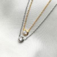 ราคา สร้อยจี้เพชรเม็ดเดี่ยว​ สร้อยทองประดับเพชร​ สร้อยสีเงินทองคำขาวประดับเพชร (13579916953)