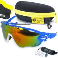 ราคา SAFARI แว่นกันแดด ทรงสปอร์ต รุ่น 7447 สีฟ้า )ขาแว่นปรับความยาวได้ (276682495)