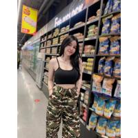 ราคา เซททหารสุดปัง สายเดี่ยว+กางเกงลายทหาร (24220700721)