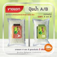 ราคา ปุ๋ยน้ำ A และ B (ขายแยกAB ระวังสั่งผิด) เข้มข้น 5 ลิตร สำหรับปลูกพืชไฮโดรโปนิกส์ ผักสลัด และผักไทย (แม่ปุ๋ยชนิดแห้ง) (14939108677)