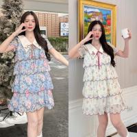 ราคา (xl,2xl,4xl) เดรสสั้น เดรสชั้นๆ คอปกปัก น่ารัก งานป้าย chalita (25488639654)