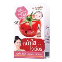 ราคา (กล่องX6ซอง) Smooto Tomato Collagen White Serum สมูทโตะ โทเมโท คอลลาเจน ไวท์ เซรั่ม 10กรัม (22317950406)