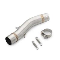 ราคา Motorcycle Exhaust Middle Link Pipe Muffler Connection Tube Slip On For Ducati Scrambler 800 2015-2 (50851539368)