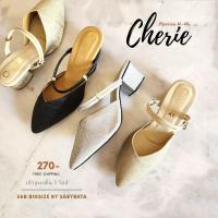 ราคา รองเท้าไซส์ใหญ่ สลิปเปอร์ 41-45 ส้น 2 นิ้ว ไซส์ใหญ่ Bigsize รุ่น Cherie (22080351798)
