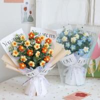 ราคา ช่อดอกไม้พัฟ ช่อดอกไม้ไหมพรมถักมือ สำเร็จรูป ของขวัญวันเกิด ดอกไม้มือถือ สำหรับแฟน แฟน เพื่อนซี้ แล (27010822683)