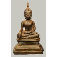 ราคา พระบูชาอู่ทองขนาดหน้าตัก 5 นิ้ว U Thong Buddha statue, 5 inches wide, more than 400 years old (23277649858)