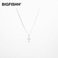 ราคา BF สร้อยกางเขนสีเงิน สร้อยคอกางเขน Cross Necklace 60cm (7232919526)