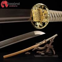 ราคา Japan ดาบซามูไร นักรบ ญี่ปุ่น Samurai Sword 武士 Katana ฮาม่อน Hamon คาตานะ มีดดาบ ตีทบ Warrior Ninja นินจา ใบดาบลับคม (9230817545)
