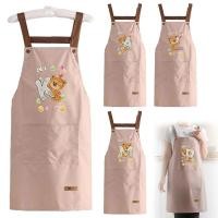 ราคา ผ้ากันเปื้อนเชฟ ผ้ากันเปื้อนอีเวนต์ ผ้ากันเปื้อนทำสวน bear ชุดลายพิมพ์ Pink (27934590500)