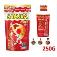 ราคา SAKURA Gold 250กรัม (อาหารปลาซากุระ โกลด์ ขนาดเม็ด B S M ) (19491924505)