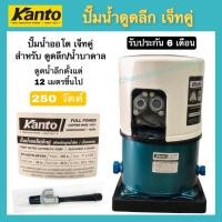 ราคา ปั้มน้ำอัตโนมัติ ปั้มน้ำดูดลึกเจ็ทคู่ KANTO ปั้มน้ำเจ็ทคู่ สำหรับน้ำบ่อ/น้ำบาดาลขนาด4นิ้ว ปั้มน้ำออโตเจ็ทคู่ 250วัตต์ (14833748894)