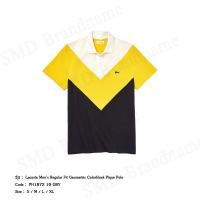 ราคา Lacoste เสื้อโปโลชาย รุ่น Lacoste Men's Regular Fit Geometric Colorblock Pique Polo Code: PH1872 10 G8Y (21987355693)