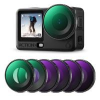 ราคา K&F Concept 6-in-1 Filter Kit สําหรับ DJI Osmo Action 6, CPL + ND8/16/32/64 + Black Diffusion 1/4 HD... (48507146228)