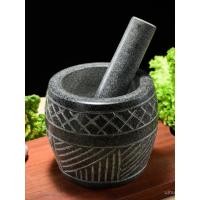 ราคา ครกพริกไทยครัวเรือนกระเทียมขนาดใหญ่บดกระเทียมเจ้าชู้ที่ทําด้วยมือกระเทียมกดพริกไทยหินครกอุปกรณ์กระเทียมเจ้าชู้ NJGZ (48805969846)