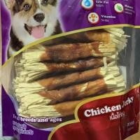 ราคา สันในไก่พันทาโร่ สันในไก่พันปลาเส้น ขนมสุนัข BOKDOK (1834253244)