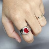 ราคา แหวนหัวทับทิม ล้อมเพชร (8136615530)