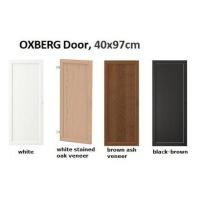 ราคา IKEA OXBERG ประตู / Fit BILLY ตู้หนังสือ / สีขาว / แผ่นไม้อัดขี้เถ้าสีน้ําตาล / สีดําสีน้ําตาล / แผ่นไม้อัดไม้โอ๊คสีสีขาว / 40x97 ซม. (48154611958)