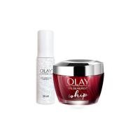 ราคา OLAY FearlessArtLimitedEdition PowerDuoRegeneristWhipCream50g+WhiteRadianceEssenceSerum30ml (11336085043)
