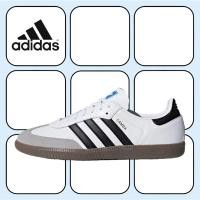 ราคา （ของแท้ 100 %）adidas originals Samba OG supers B75806 สีขาว/ดำ/แดง/เขียว/ฟ้า/ชมพู (28267986845)