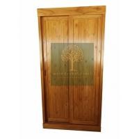 ราคา ตู้เสื้อผ้า​​ไม้สักบานเลื่อน​ (45406489070)