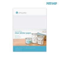 ราคา Silhouette Cameo แผ่นสติกเกอร์ สีใส – Printable clear sticker paper อุปกรณ์เครื่องตัด สติ๊กเกอร์ คามิโอ้ (10706215689)