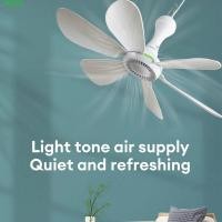 ราคา MIQUS พัดลมเพดาน,พร้อมรีโมทคอนโทรลพัดลมไฟฟ้า 4 สปีด,มินิ 6 ใบเงียบแขวนเต็นท์ตั้งแคมป์พัดลมบ้าน (41928905578)