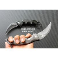 ราคา มีดพับ มีดคารัมบิต Fox Outdoor Karambit Knife B63 สีดำ (28677209127)