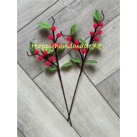 ราคา กิ่งเบอร์รี่ ดอกไม้ไหมพรม เบอร์รี่ไหมพรม ดอกไม้ไหมพรม ไหมพรมถักโครเชต์ สำหรับตกแต่งช่อดอกไม้ แจกันดอกไม้ (28424926539)