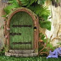 ราคา HUBERT Elven Gate Miniatures, Fairy Gate Mini Fairy Doll Gate, ของเล่นเด็ก Fairy Tales ลานไม้น่ารัก (58155857517)