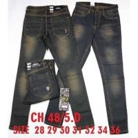 ราคา กางเกงยีนส์ขายาว ผ้ายืด ผู้ชาย ทรงเดฟ สียีนส์ สนิมส้ม สีออก ดำขาดเข่า เป้ากระดุม Size 28-36 (4522482582)