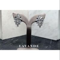 ราคา LV-108 (ต่างหูก้านเงินแท้ เพชร cz) (5408382274)