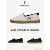 ราคา (สด/ผ่อน) YSL รองเท้ารุ่น Logo embroidered espadrille รองเท้าแบรนด์เนมของแท้ (29827608139)