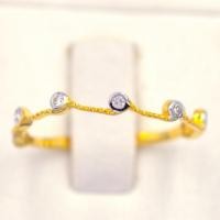 ราคา แหวนเพชรแถว7เม็ด สลับไข่ปลาหลอก แหวนเพชร แหวนทองเพชรแท้ ทองแท้ 37.5% (9K) ME029 (21789502713)