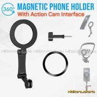ราคา ที่วางโทรศัพท์แม่เหล็กพร้อมอินเทอร์เฟซ Action Cam Magsafe Magnetic Mount สําหรับ Action Cam Neck Mount Monopod ขาตั้งกล้อง Mount (46303095845)