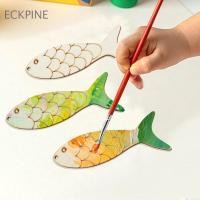 ราคา ECKPINE 40PCS ไม้ Fish Cutouts,เปล่ายังไม่เสร็จทาสีเครื่องประดับปลา,แม่แบบปลาสัตว์ทะเลแกะสลักทําด้วยมือรูปปลาไม้ Slice Party Decor (50706951706)