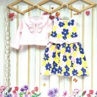 ราคา Carter's ชุดเดรสแขนกุดสีชมพูลายดอกไม้ผูกโบว์ที่เอวพร้อมกับเสื้อคลุมสีชมพูอ่อน (1121045514)