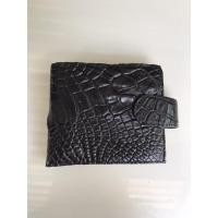 ราคา กระเป๋าสตางค์ใบสั้น กระเป๋าใส่การ์ด สีดำ ของใหม่ กระเป๋าหนังแท้ หนังจระเข้แท้ unisex (11104617916)